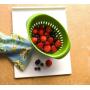 Preserve Small Colander, Made from Recycled Plastic, 1.5 Quart Capacity, Red