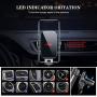 15W Metal Frame Wireless Car Charger Ennuts Auto-Clamping Qi Fast Charge Wireless Car Charger Mount Dashboard Air Vent Phone Holder Compatible for iPhone 11 Pro Max/11,Samsung Galaxy S20/S10 and More