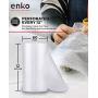 enKo Bubble Cushioning Wrap Roll for Packing Moving Shipping Supplies - (2 Pack, 3/16'', Total: 12'' x 60 ft) - (30''/Roll) Perforated Every 12'' (20 Fragile Sticker Labels Included)