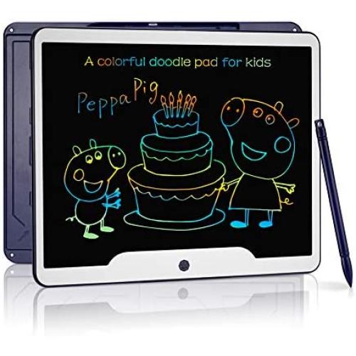 15 Inch LCD Writing Tablet, CouHaP Doodle Board Electronic Writing Pad Gift for Kids & Adults Suitable for Home, School, Dorm Office Use (Blue)