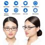 FEIVSN 2-Pack Blue Light Blocking Reading Glasses For Women,Metal Frame Spring Hinge Readers,Stylish Light Eyeglasses UV 400(mix 1.00)