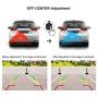 PARKVISION Smart Reverse Backup Camera,One-Key to Reverse/Shift Image Horizontally&Vertically,Mounting at Off-Center Position Allowed,4 Parking Lines Settable,5 Levels Brightness Adjustment,12V-24V