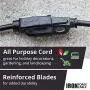 25 Ft Black Oil Resistant Extension Cord for Farms and Ranches - 12/3 SJTOW Heavy Duty Outdoor Cable with 3 Prong Grounded Plug for Safety 25 Ft Black Oil Resistant Extension Cord for Farms and Ranches - 12/3 SJTOW Heavy Duty Outdoor Cable with 3 Prong Grounded Plug for Safety
