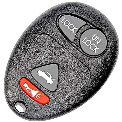 APDTY 24740 Key-less Entry Remote Key Fob Transmitter 4-Button Assembly w/Trunk Release Fits Select Buick Century Regal Olds Intrigue Pontiac Grand Prix (Replaces GM 10335582; 100% Self Programmable)