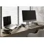 Laptop Table Stand Adjustable Riser: Portable with Mouse Pad Fully Ergonomic Mount Ultrabook MacBook Gaming Notebook Light Weight Aluminum Black Bed Tray Desk Book Fans Up to 17 inch