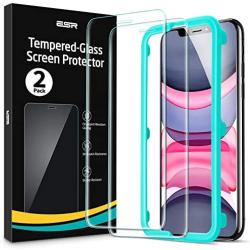 ESR Screen Protector Compatible for iPhone 11, iPhone XR [2 Pack] [Easy Installation Frame] [Case Friendly], Premium Tempered Glass Screen Protector for iPhone 6.1 Inch (2019)