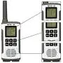 Retevis RT45 Two Way Radios Long Range Rechargeable, Walkie Talkies for Adult with Earpiece,AA Flashlight USB Handsfree LCD,2 Way Radio Business Retail Hotel School(6 Pack)
