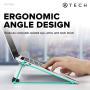 ATECH Laptop Bar Stand Foldable Portable Lightweight Aluminum Laptop Table Stand (Space Gray)