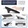 ESC Computer Keyboard and Laptop Stand, Variable Ergonomic Angles and Tilt, Two Sizes of Stands Included, Compatible with Most Keyboards, Repositionable Micro Grip Pads
