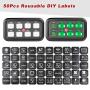 8 Gang Switch Panel Kit, Auto Power Plus Circuit Control Box Electronic Relay System Universal ON/Off Touch Switch Box with Harness and Label Stickers for Truck ATV UTV Boat Marine