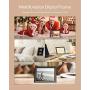 Digital Picture Frame, Crosstour 8 Inch Electronic Photo Frame, Music / Video / Calendar / Alarm, 4:3 HD Display with Remote Control, Automatic Rotation, Christmas / New Year / Birthday Gift