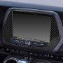 1 Piece Black Carbon Fiber 7'' Radio Screen Navigation Panel Trim Cover Decal Sticker for Chevrolet Camaro 2016-Present Accessories