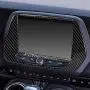 1 Piece Black Carbon Fiber 7'' Radio Screen Navigation Panel Trim Cover Decal Sticker for Chevrolet Camaro 2016-Present Accessories