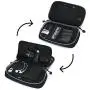 BAGSMART Electronic Organizer Travel Cable Organizer Bag Portable Electronic Accessories Bag for Cable, USB, Black and Grey
