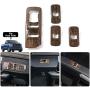 Car Window Lift Switch Panel Decoration Frame Cover Trim for 2015 2016 2017 2018 Ford F150 Accessories (Wood Grain)