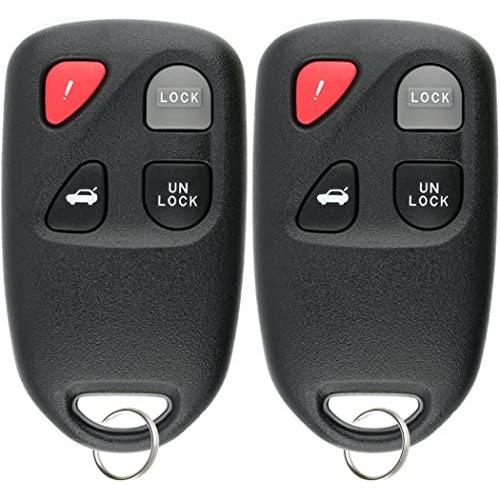 KeylessOption Keyless Entry Remote Control Car Key Fob for KPU41805 Model 41805 Mazda 6 (Pack of 2) KeylessOption Keyless Entry Remote Control Car Key Fob for KPU41805 Model 41805 Mazda 6 (Pack of 2)