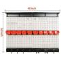 Ultrawall Garage Storage, 48x36 inch Pegboard with Hooks Garage Storage Bins Tool Board Panel Tool Organizer