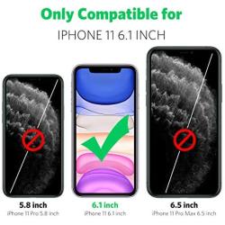 Mkeke Compatible with iPhone 11 Case, Clear Cover for 6.1 Inch Black