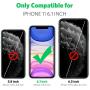 Mkeke Compatible with iPhone 11 Case, Clear Cover for 6.1 Inch Black