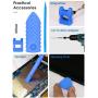 STREBITO Precision Screwdriver Sets 124 in 1 Magnetic Repair Kit with 110 Bits Electronics Tool Kit for Computer, PC, iPhone, Laptop, Cell Phone, MacBook, PS4, Nintendo, Xbox, Game Controller(Blue)