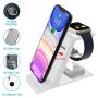 HATALKIN 3 in 1 Wireless Charging Station Compatible with Apple Products Multiple Devices Apple Watch SE 6 5 4 3 2/ iPhone 12/11/ Pro Max/X/XS/XRSE/8 Plus AirPods Pro/2 QI Fast Wireless Charger Stand