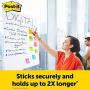 Super Sticky Easel Pad, 25 x 30 Inches, 30 Sheets/Pad, 4 Pads, Large White Premium Self Stick Flip Chart Paper, Super Sticking Power (559-4)