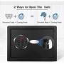 BATHWA Digital Electronic Safe Security Box, Steel Deposit Safe for Home & Office, Cabinet Safe with Keypad for Jewellery Money Valuables, Wall-Anchoring Design, 0.7 Cubic Feet Capacity