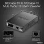 TRENDnet 100Base-TX to 100Base-FX Multi Mode ST Fiber Media Converter (2 Km / 1.2 Miles), Auto-Negotiation, Auto-MDIX, Full-Duplex Mode, Fiber to Ethernet Converter, Lifetime Protection, TFC-110MST