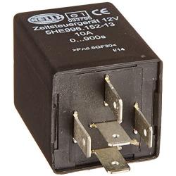 HELLA 996152131 12V Delay-On-Release, Time Delay Relay, Black