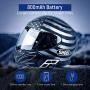 LEXIN 1pcs ET-COM Helmet Bluetooth Headset, Waterproof Motorcycle Communication Systems with DSP CVC Noise Cancelling,1200m Rider-to-Rider Intercom for ATV Snowmobile Ski