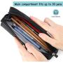 ProCase Pencil Case, Big Capacity Pen Holder Bag Pouch College School Supplies Stationery Storage Office Desk Organizer with Zipper for Student Teen Girl Boy Adult –Black