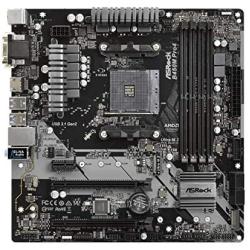 ASRock B450M PRO4 AM4 AMD Promontory B450 SATA 6Gb/s USB 3.1 HDMI Micro ATX AMD Motherboard