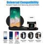 Wireless Charger, 3 in 1 Charging Station for Apple, Wireless Charging Stand Apple Watch Charger for Apple Watch and iPhone Airpod Compatible for iPhone X/XS/XR/Xs Max/8 Plus iWatch Airpods-Black
