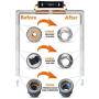 Capacitive Water Descaler System - Alternative Water Softener Salt Free for Whole House, Reduces the effects of Limescale and Rust formation [CWD30, Max 2'' Pipe]