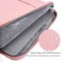 11.6-12.9 Inch Water-Resistant Laptop Briefcase for Women Ladies Bag with Handle for Acer R 11 11.6 Chromebook, ASUS Chromebook 11.6, Macbook Air 13 A1932, Dell Surface HP Lenovo Carrying Sleeve, Pink