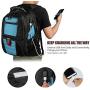 Laptop Backpack,Extra Large Backpacks with USB Charging Port,TSA Travel Computer Backpack for Men and Women, Water Resistant College School Bookbag Fits 17 Inch Laptops and Notebooks,Blue