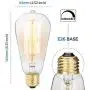 6-Pack Edison Light Bulb, Antique Vintage Style Light, Amber Warm, Dimmable (60w/110v)