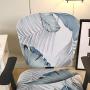 wonderfulwu Stretch Chair Covers Spandex Office Computer Chair Cover Removable Washable Rotate Swivel Chair Protective Covers