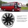 Aramox Car Cooling Fan, 12V 24V 80W 9 Inch Universal Curved Blade Air Conditioner Condenser Electric Cooling Fan