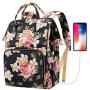 Laptop Backpack,15.6 Inch Stylish College School Backpack with USB Charging Port,Water Resistant Casual Daypack Laptop Backpack for Women/Girls/Business/Travel (Flower Pattern) Laptop Backpack,15.6 Inch Stylish College School Backpack with USB Charging Port,Water Resistant Casual Daypack Laptop Backpack for Women/Girls/Business/Travel (Flower Pattern)