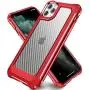 SUPBEC Compatible for iPhone 11 Pro Max Case and [ Screen Protector Tempered Glass x2Pcs] Protective Phone Cover [HeavyDuty Series] Shockproof Silicone for iPhone 11Pro Max Phone Case-Clear Red-6.5''