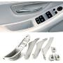 FEXON Light Grey Window Switch Armrest Panel, Inner Door Pull Handle Trim Cover Kits Replacement for 2010-2016 BMW 5 Series 520 523 525 528 530 535 51417225875