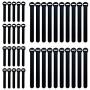 Wrap-It Self-Gripping Storage Straps, Black, 40 Pack (20 4” Straps, 20 8” Straps) – Reusable Hook and Loop Cord Organizer Cable Ties for Cord Management and Organization