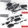 100pcs Reusable Fastening Cable Ties 6 Inch Adjustable Cord Strap Hook & Loop Microfiber Electronic Cord Ties, White HG467