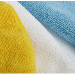 Amazon Basics Blue, White, and Yellow Microfiber Cleaning Cloths - Pack of 48