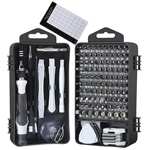 E·Durable Precision Screwdriver Set, 122 in 1 Electronic Tool kit with Case for Eyeglasses Watch iPhone Nintendo Switch Camera Computer Repair Kit