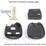 STAUBER Best Key Shell Replacement for Lexus - HYQ1512V, HYQ12BBT - NO Locksmith Required Using Your Old Key and chip! - Blue