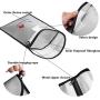 Fireproof Document Bag - 15''X11'' Fireproof Safe Bag, 7''x9'' Money Pouch Envelope, Non-Itchy Silicone Coated File Storage, Waterproof Document Holder, Money Bag with Zipper