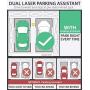 Fosmon, Wider Angle Upgrade, Dual Laser Garage Parking Assist Guide System, 360-degree Adjustable Parking Sensor with AC Adapter and Battery Backup for Car/Automotive