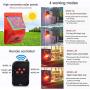 Solar Strobe Light with Remote Controller with Motion Detector Solar Alarm Light 129db Sound Security Siren Light IP65 Waterproof Protected for Your Home,Villa,Baren,Farm,Yard,2 Pack.